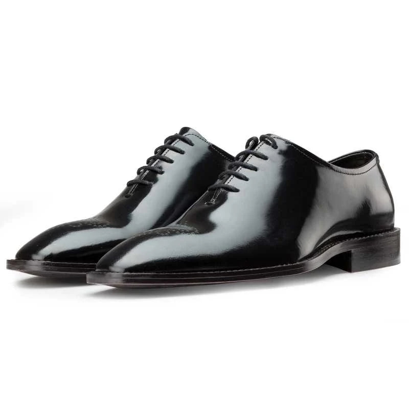 Formal Medallion Wholecut Oxfords in Black