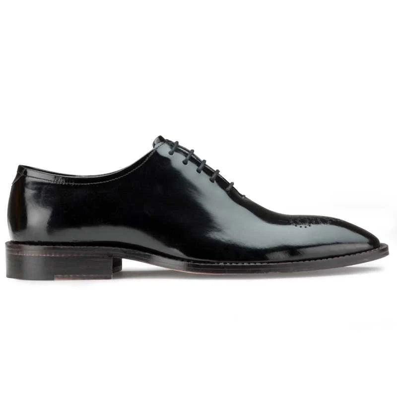 Formal Medallion Wholecut Oxfords in Black