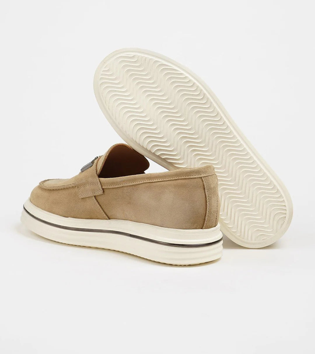 Leather Buckle Loafers