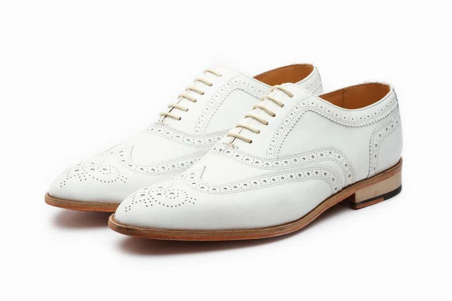 Formal Sparkling White Brogue