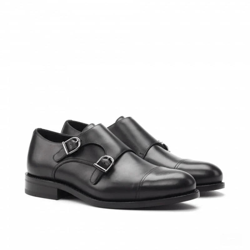Leather Double Monk Strap