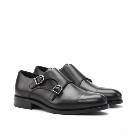 Leather Double Monk Strap