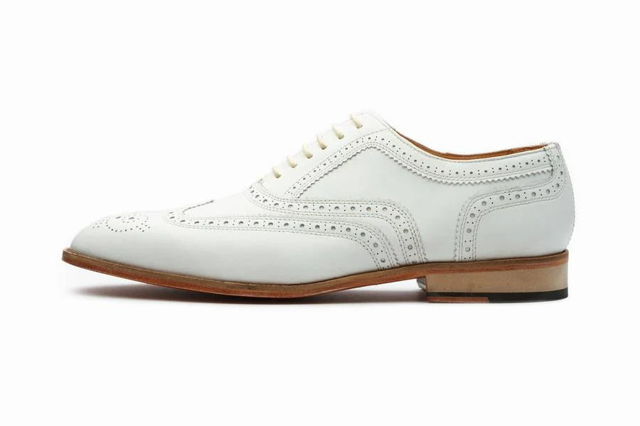 Formal Sparkling White Brogue