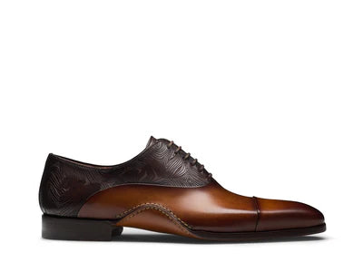 Formal Maca Brown Oxford Shoes