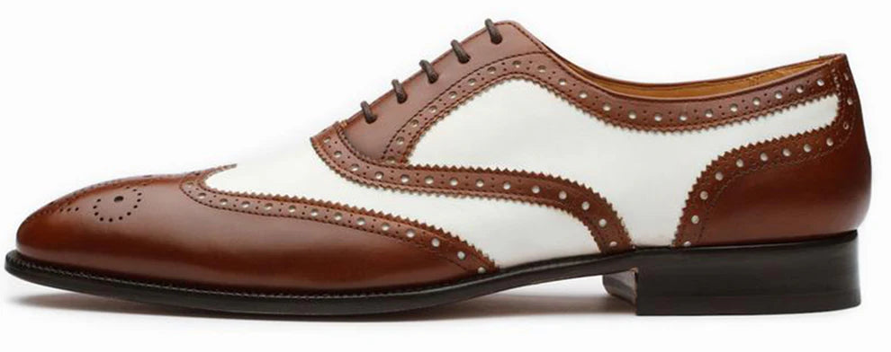 Formal Brown White Brogue