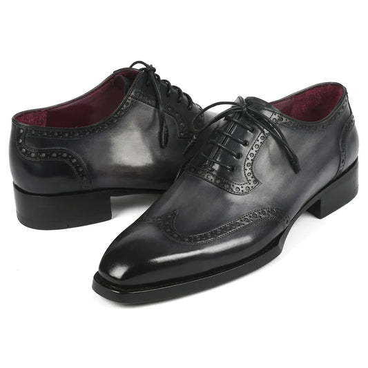 Formal Dark Grey Wingtip Oxford