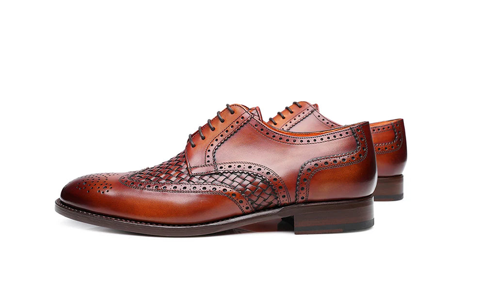 Formal Owen Hunt Tan Braided Oxford
