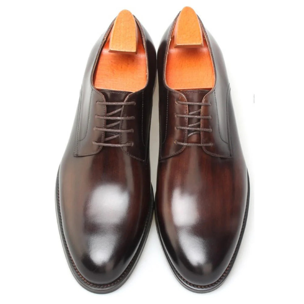 Formal Brown Wholecut Derby Shoes