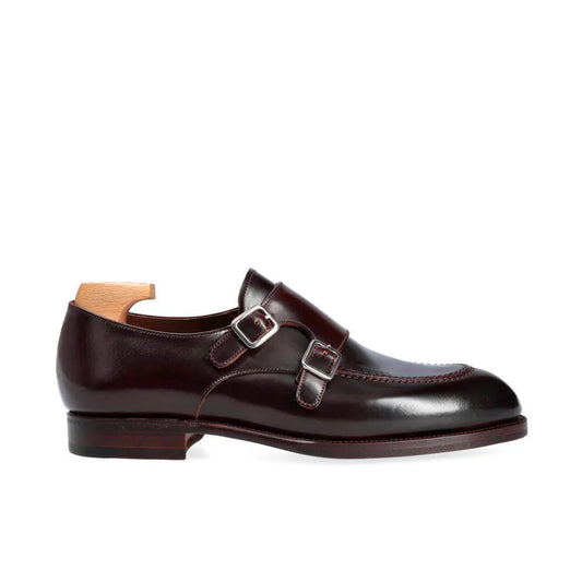 Burgundy Double Monk Strap