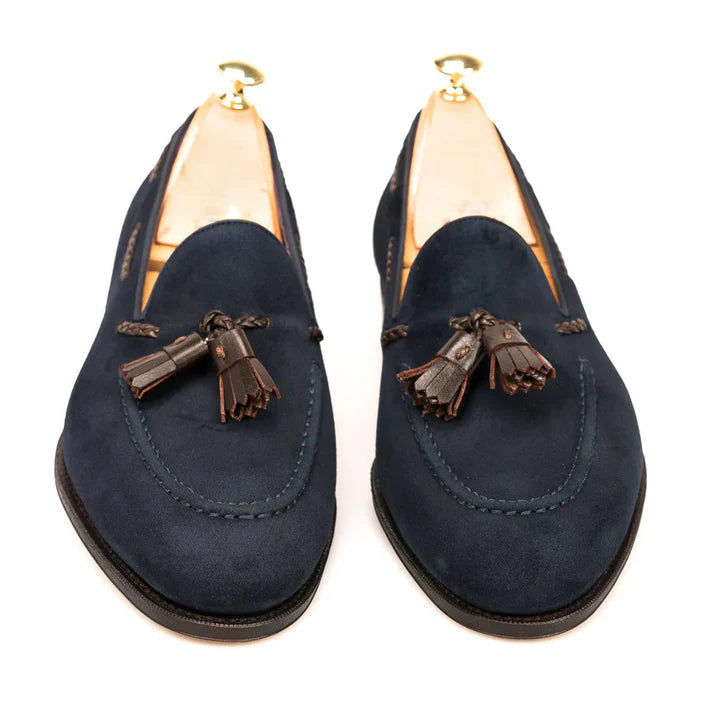 Blue Suede Loafers