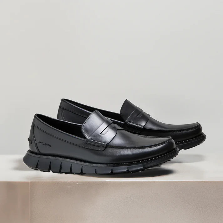 Black Penny Loafers