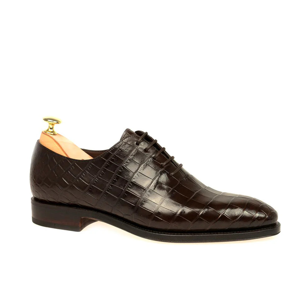 Formal Dark Brown Croco