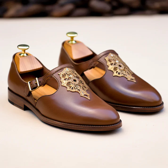 Brown Peshawari Loafers
