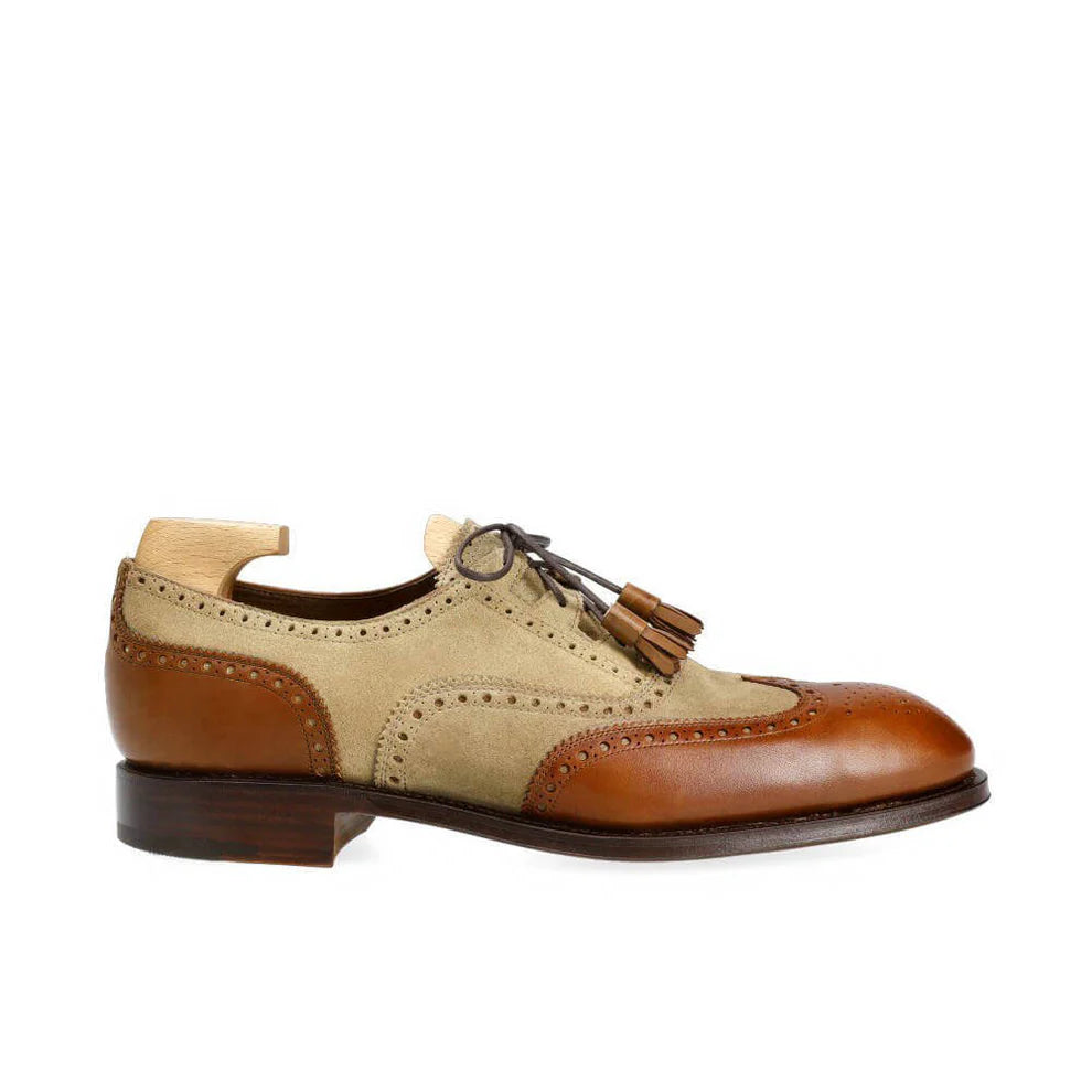Formal Tan Wingtip Oxford