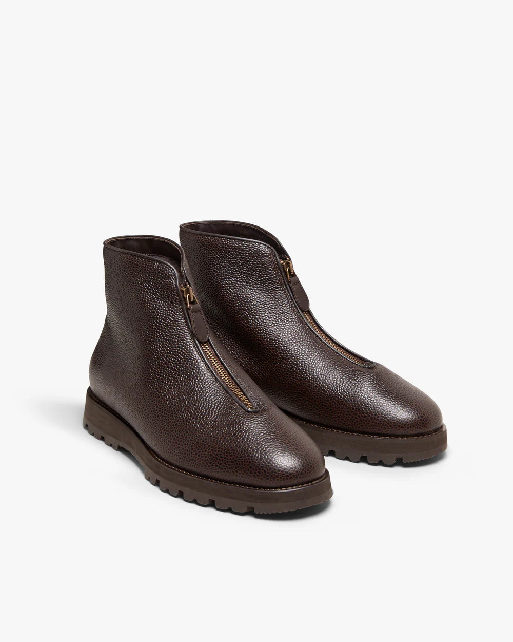 Lennox Zip Boots – Dark Brown