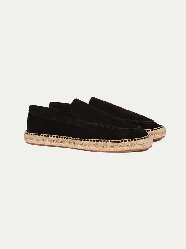 Black Espadrille Loafers