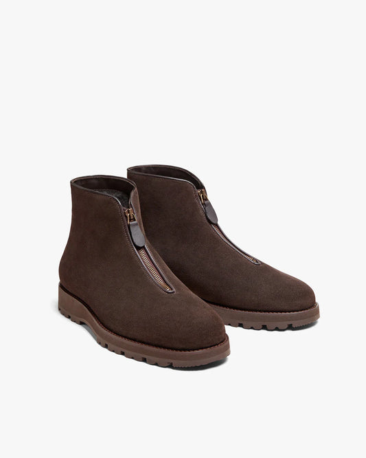 Lennox Zip Boots – Dark Brown
