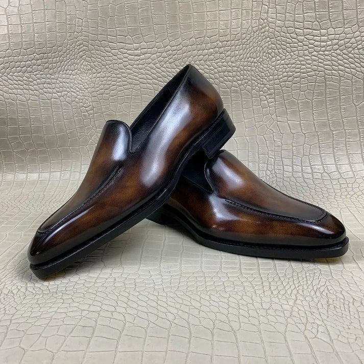 Brown Patina Loafers