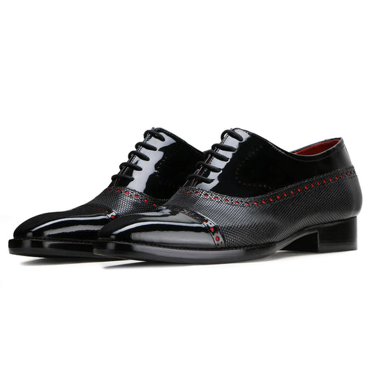 Formal Black Cobalt Oxfords