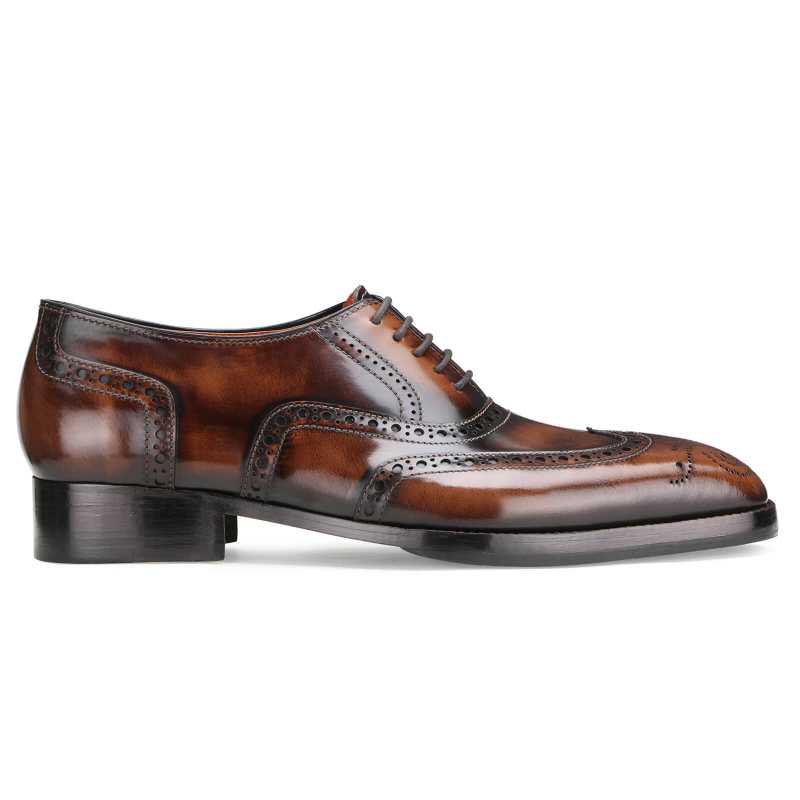 Formal Burnished Brogues in Brown