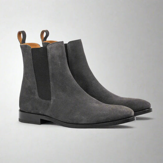The Grey Suede Chelsea: A Study in Minimalist Luxury