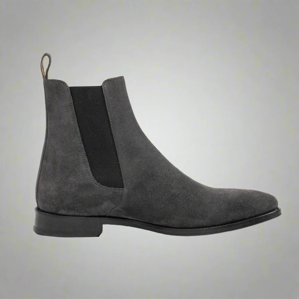 The Grey Suede Chelsea: A Study in Minimalist Luxury