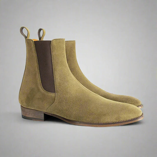 The Olive Suede Chelsea: A Masterclass in Understated Luxury
