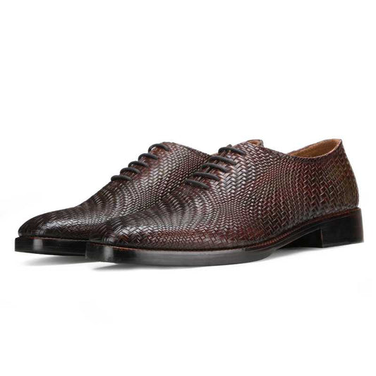 Formal Weaved Wholecut Oxfords in Brown