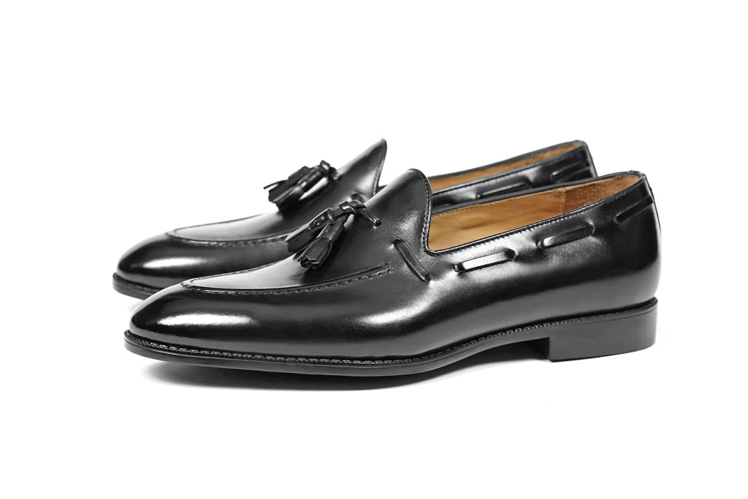 Black Detail Loafers
