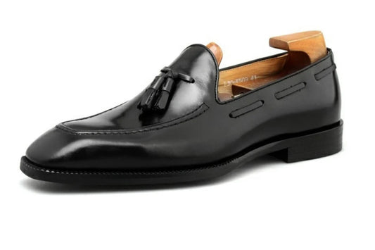 Black Tassel Loafers