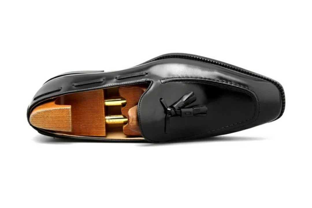 Black Tassel Loafers