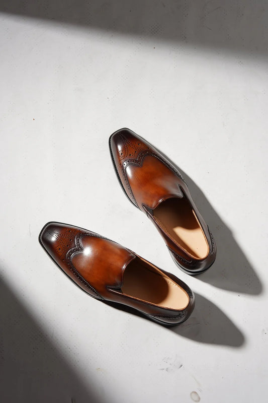Wingtip Brown Loafers