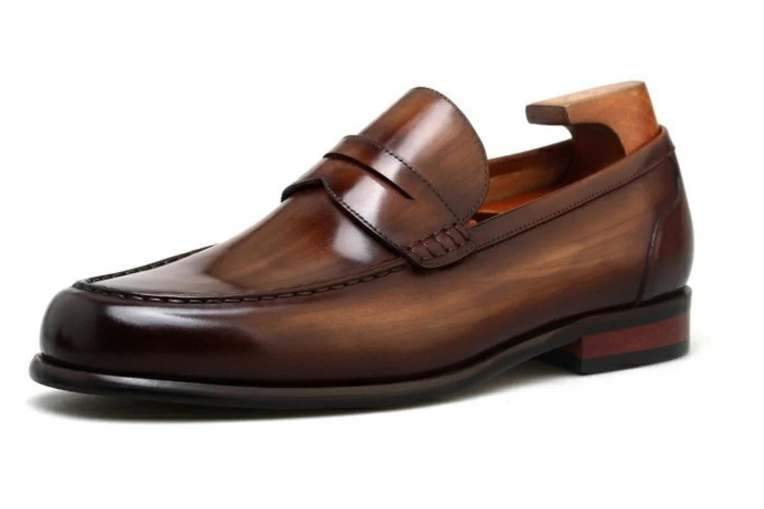 Brown Round Loafers