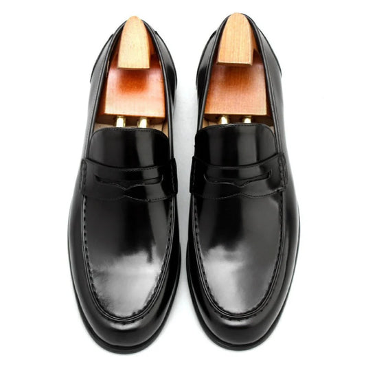 Black Round Loafers