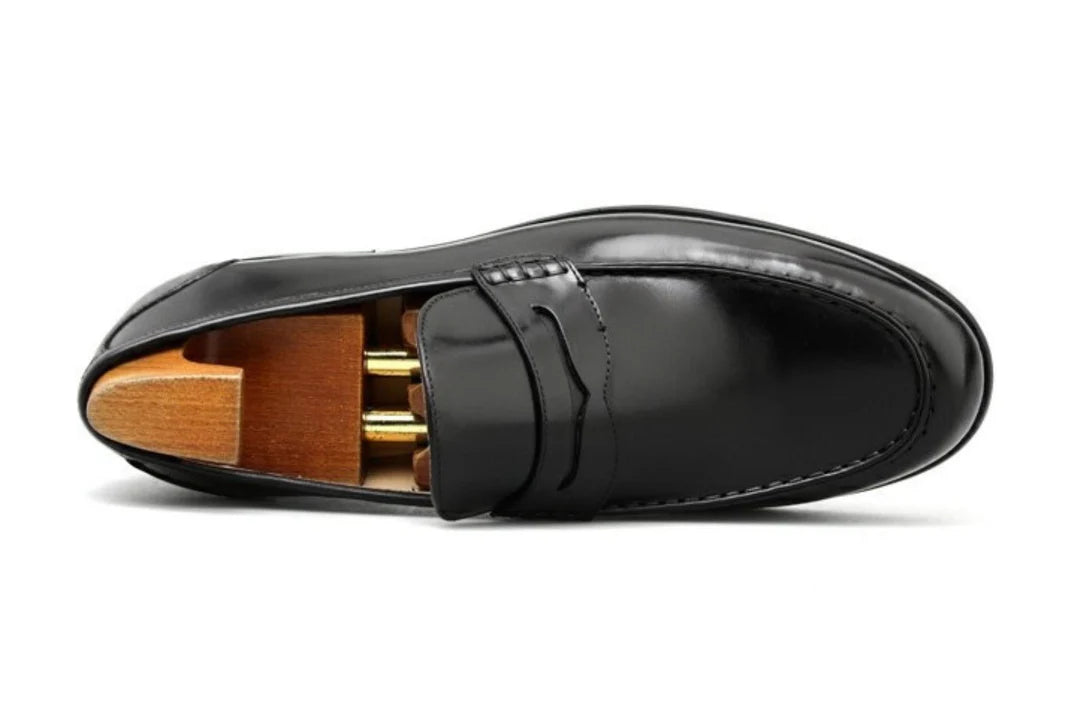 Black Round Loafers