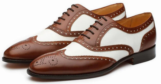 Formal Brown White Brogue