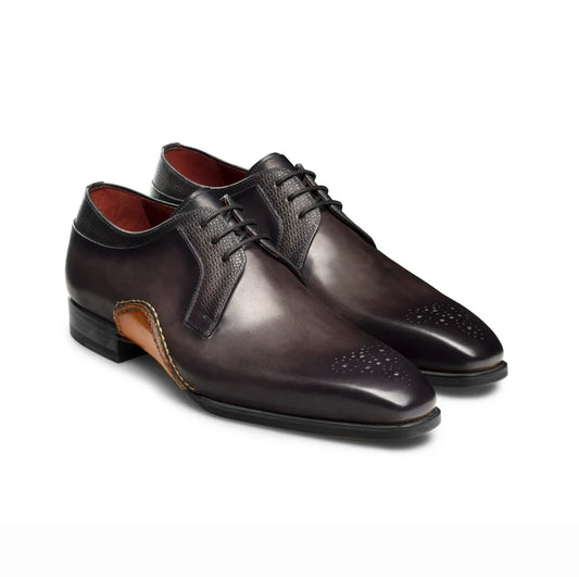 Loco Grey Derby Shoes