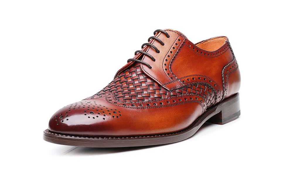 Formal Owen Hunt Tan Braided Oxford