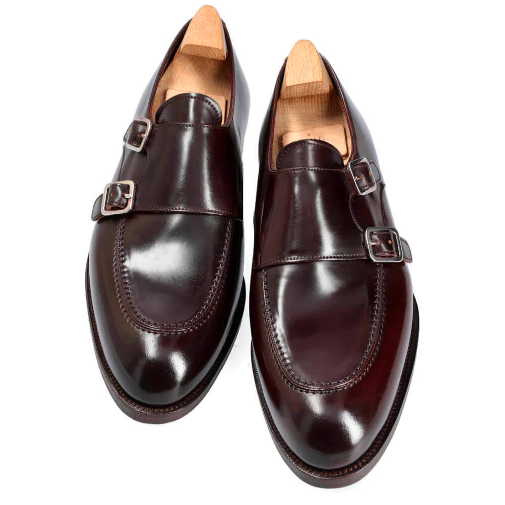 Burgundy Double Monk Strap