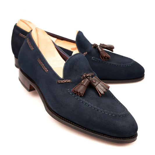 Blue Suede Loafers