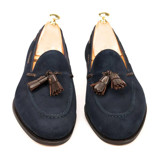 Blue Suede Loafers