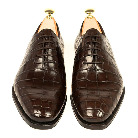 Formal Dark Brown Croco