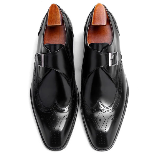 Black Wingtip Single Monstrap