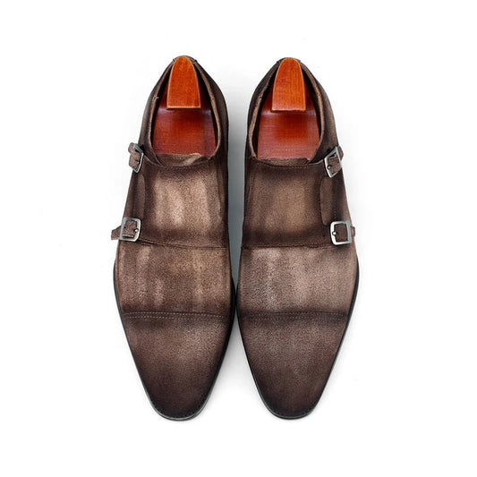 Suede Brown Stratford Double Monk