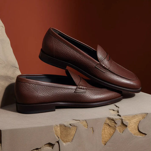 Brown Unlined Loafers