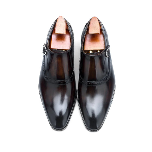 Single Monk Brown Luxury Shoes