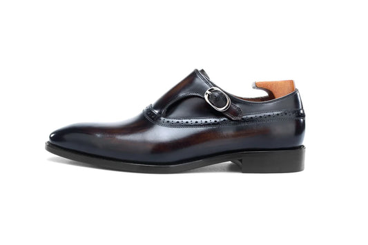 Single Monk Brown Luxury Shoes