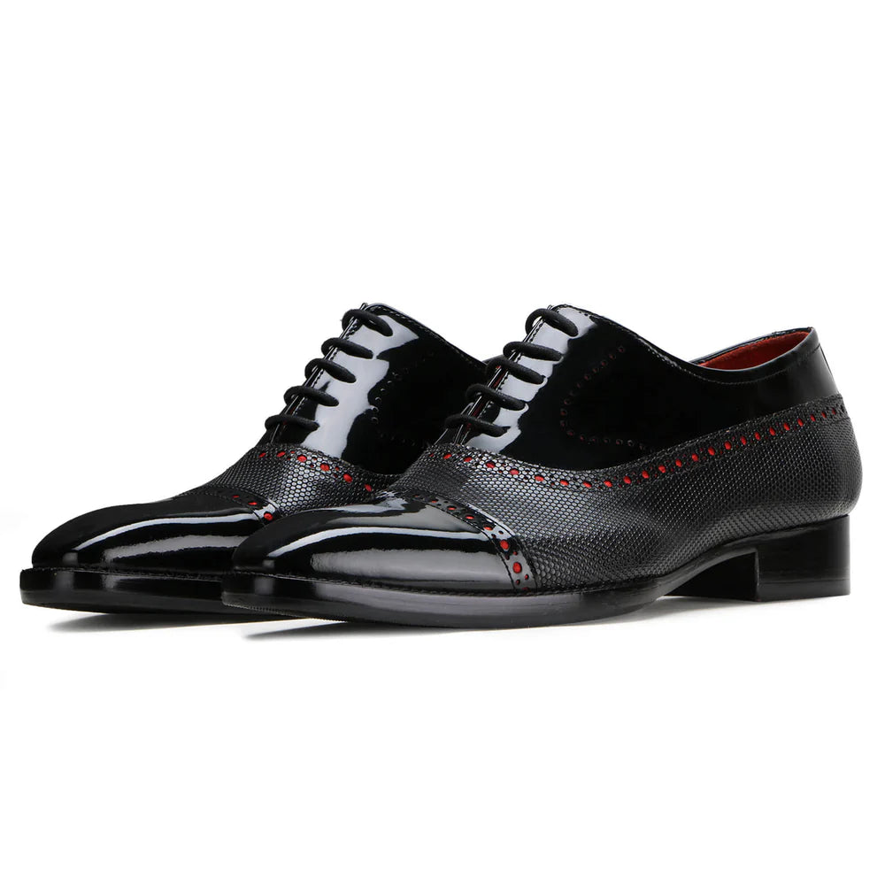 Formal Black Cobalt Oxfords