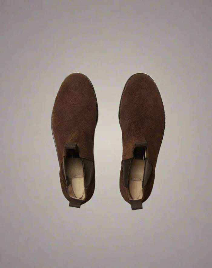 The Elfvik Suede Chelsea: Refined Craftsmanship, Rain or Shine