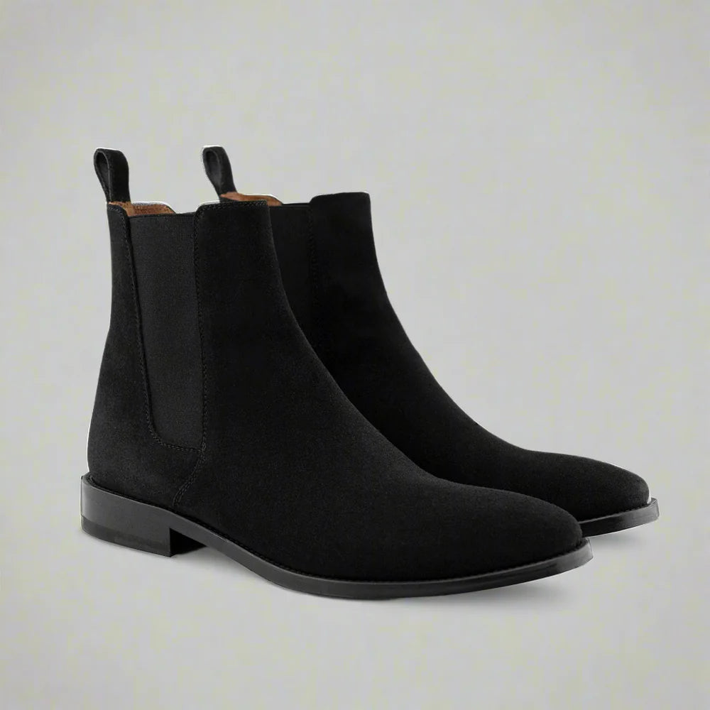 The Core Chelsea Boot | Brown & Black Suede